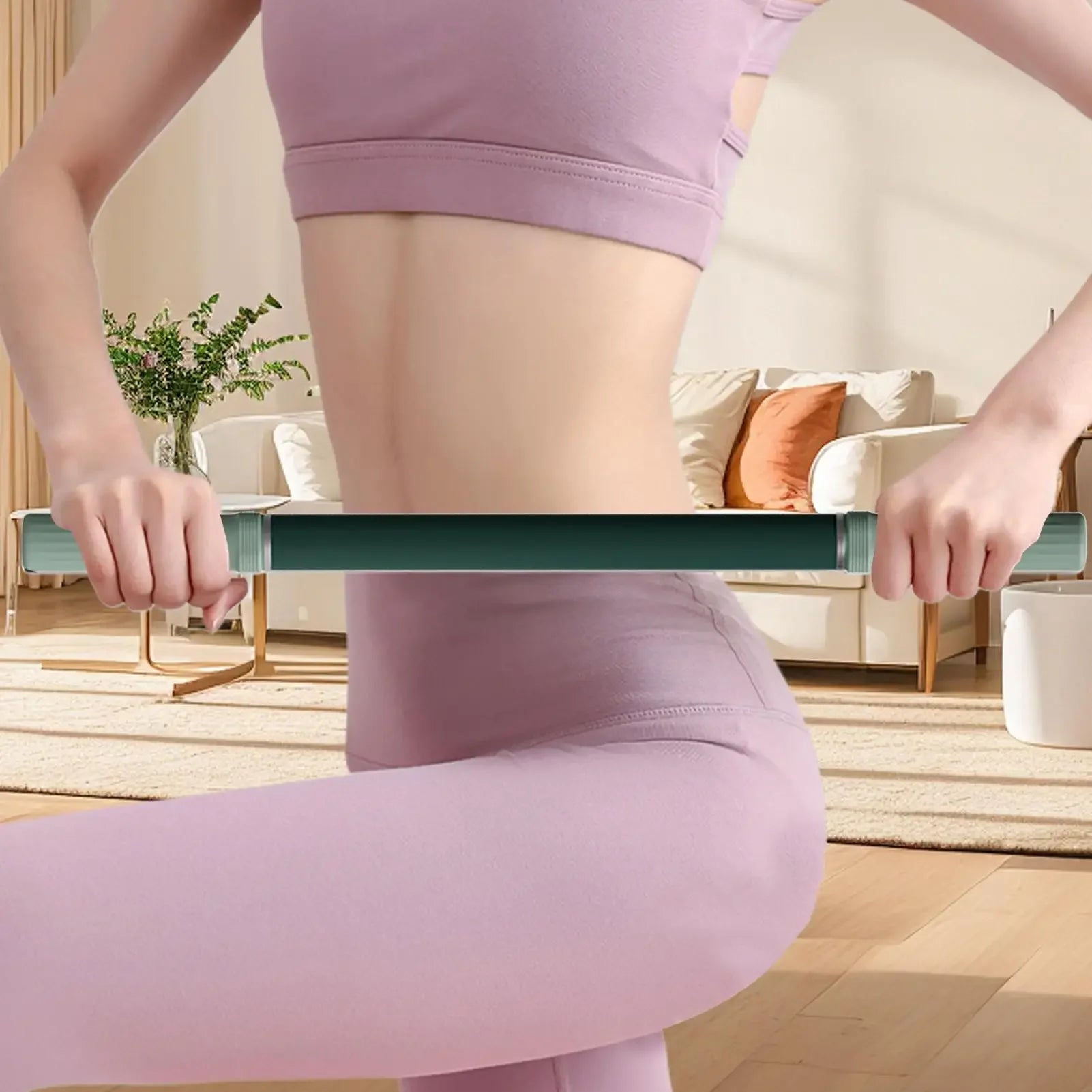 Yoga stick roller ergonomic training equipment for body stretching and relaxation tools, for sports outdoor home exercise